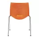 Scaune conferință Strike 2131 metal cromat+plastic portocaliu