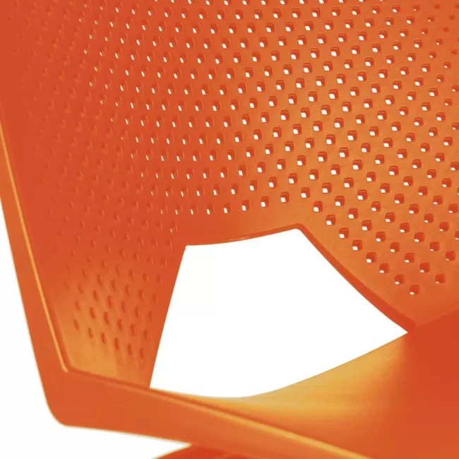 Scaune conferință Strike 2131 metal cromat+plastic portocaliu