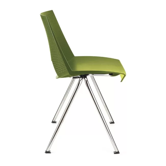 Scaune conferință Strike 2131 metal cromat+plastic verde