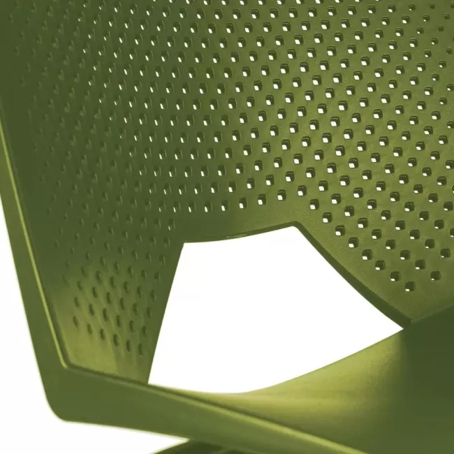 Scaune conferință Strike 2131 metal cromat+plastic verde