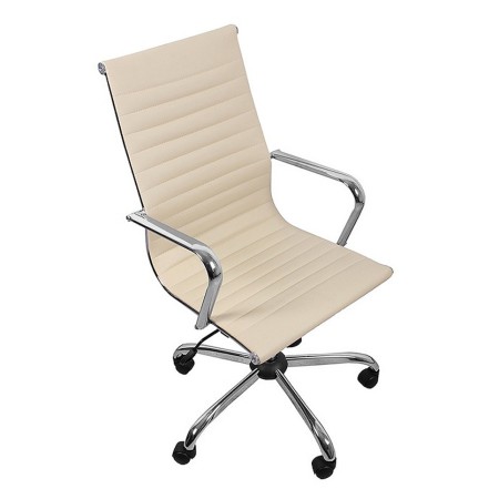Scaun birou directorial rotativ-crem Scaun birou directorial rotativ-crem