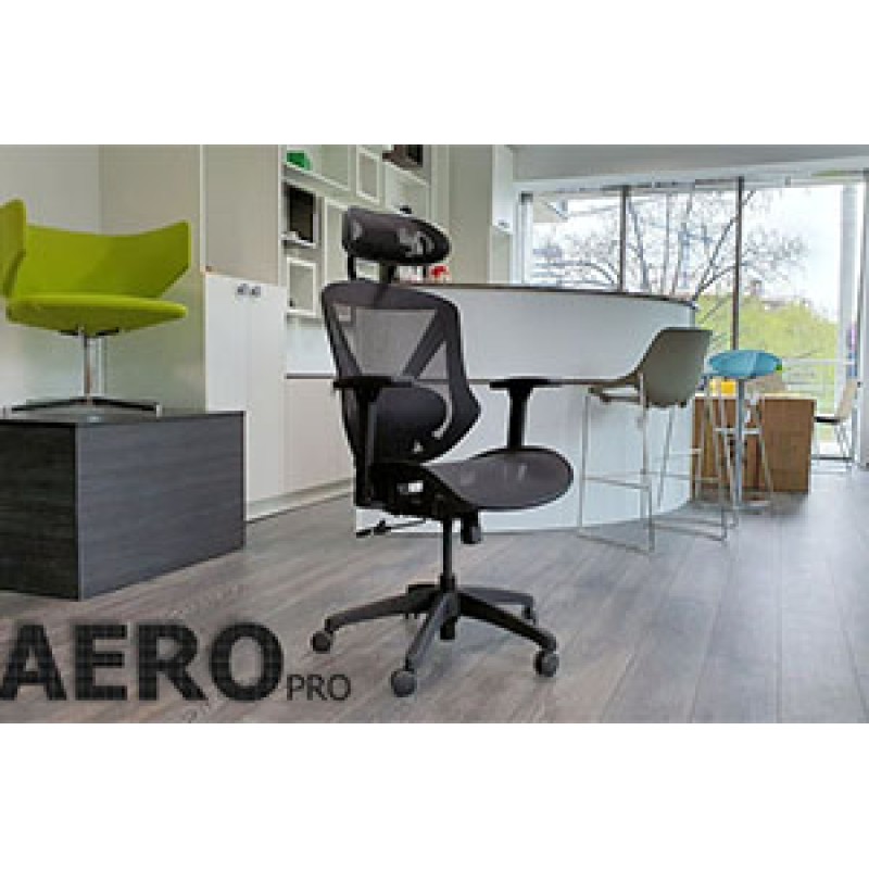 Scaune de birou ergonomice AERO PRO flexibile si rezistente