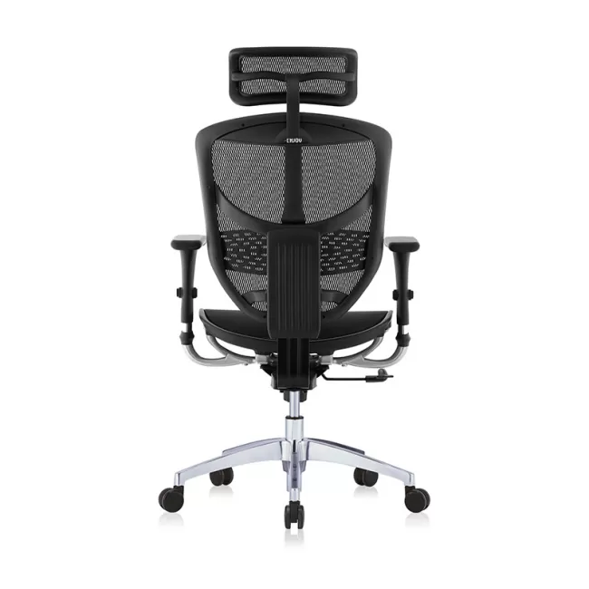 Scaun ergonomic Enjoy cu tetieră-full mesh și bază aluminiu