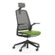 Scaun ergonomic de birou Etherea Negru cu tetieră PDH