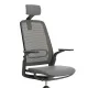 Scaun ergonomic de birou Etherea Negru cu tetieră PDH