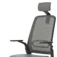 Scaun ergonomic de birou Etherea Negru cu tetieră PDH