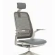 Scaun ergonomic de birou Etherea Alb cu tetieră PDH