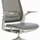 Scaun ergonomic de birou Etherea Alb cu tetieră PDH