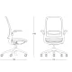 Scaun ergonomic de birou Etherea Alb