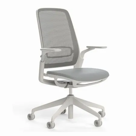 Scaun ergonomic de birou Etherea Alb
