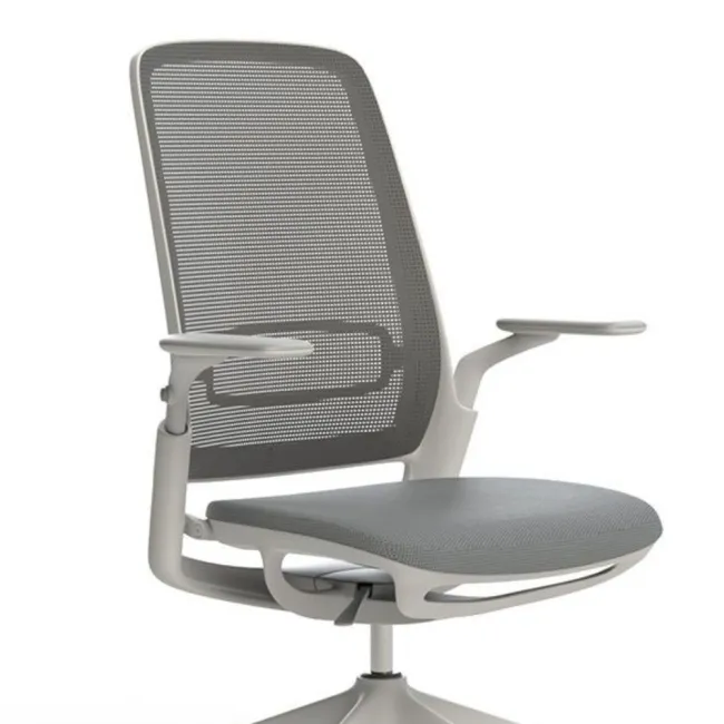 Scaun ergonomic de birou Etherea Alb