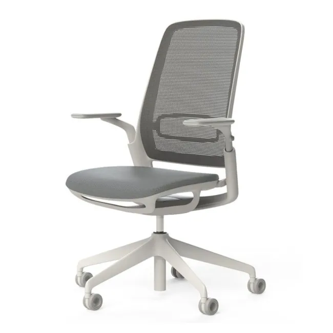 Scaun ergonomic de birou Etherea Alb