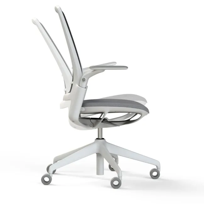 Scaun ergonomic de birou Etherea Alb