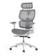 Scaune de birou HumanTech pe culorea alb cu mesh gri Scaune de birou HumanTech pe culorea alb cu mesh gri