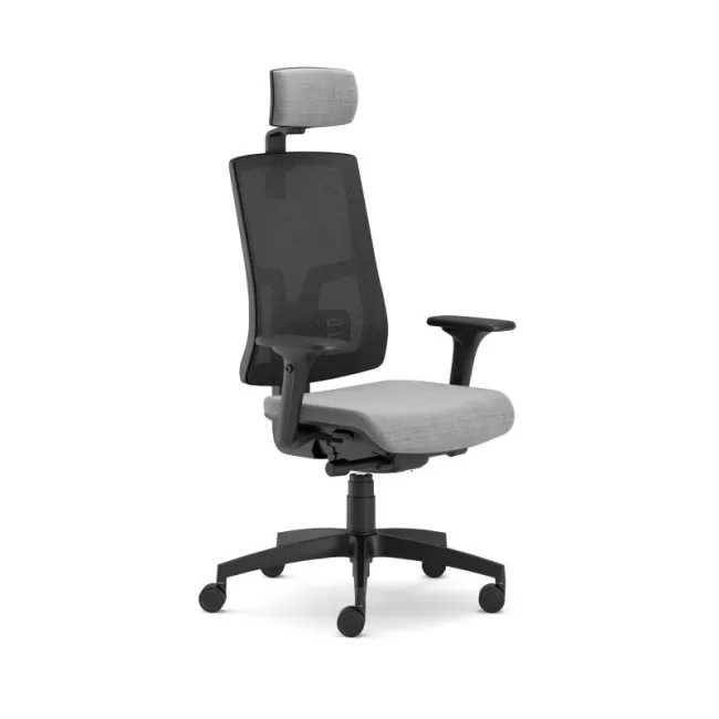 Scaun ergonomic confortabil și relaxant-PURE BLACK Mesh PDH