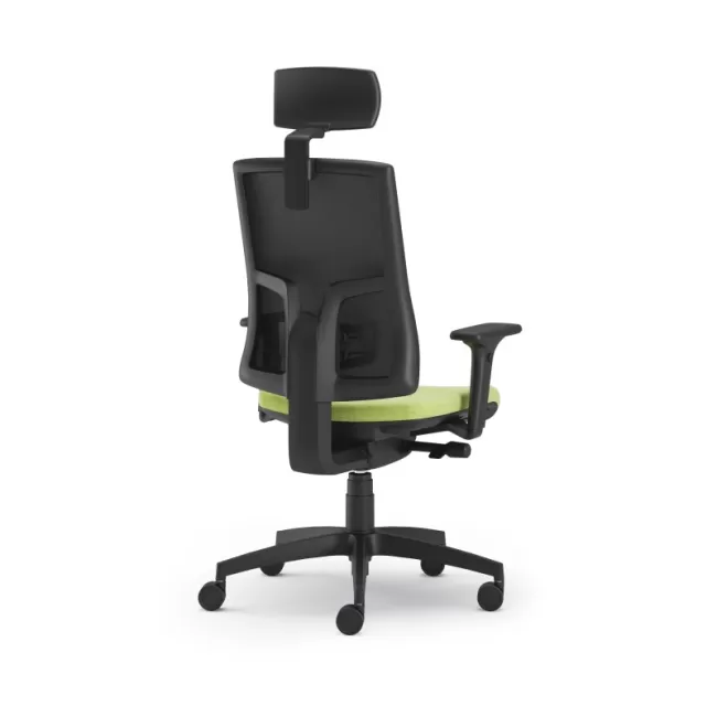 Scaun ergonomic confortabil și relaxant-PURE BLACK Mesh PDH