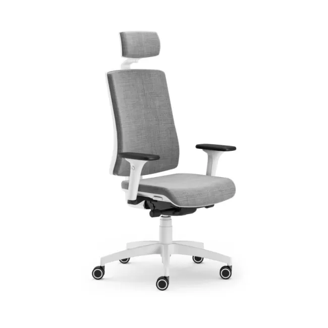 Scaun ergonomic confortabil si relaxant-PURE WHITE T PDH