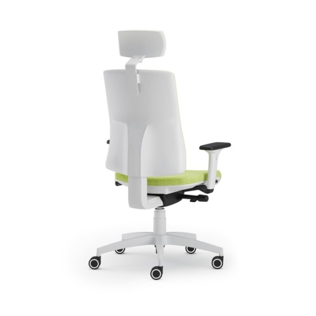 Scaun ergonomic confortabil si relaxant-PURE WHITE T PDH