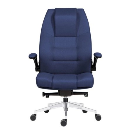 Scaun cu spătar înalt și rezistent Markus Albastru închis