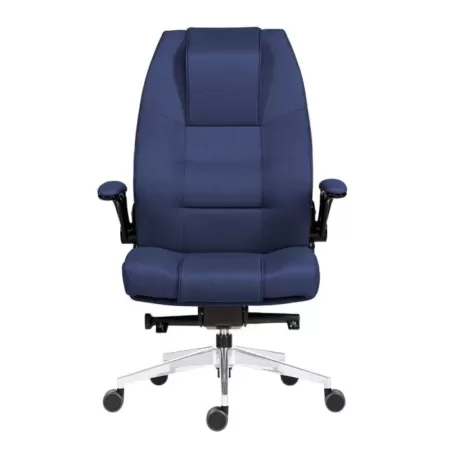 Scaun cu spătar înalt și rezistent Markus Albastru închis