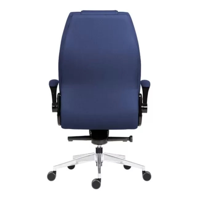 Scaun cu spătar înalt și rezistent Markus Albastru închis