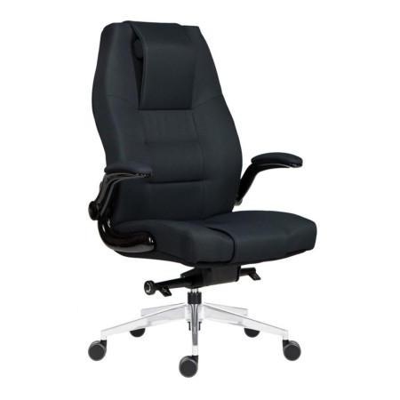 Scaun cu spătar înalt și rezistent Markus Negru