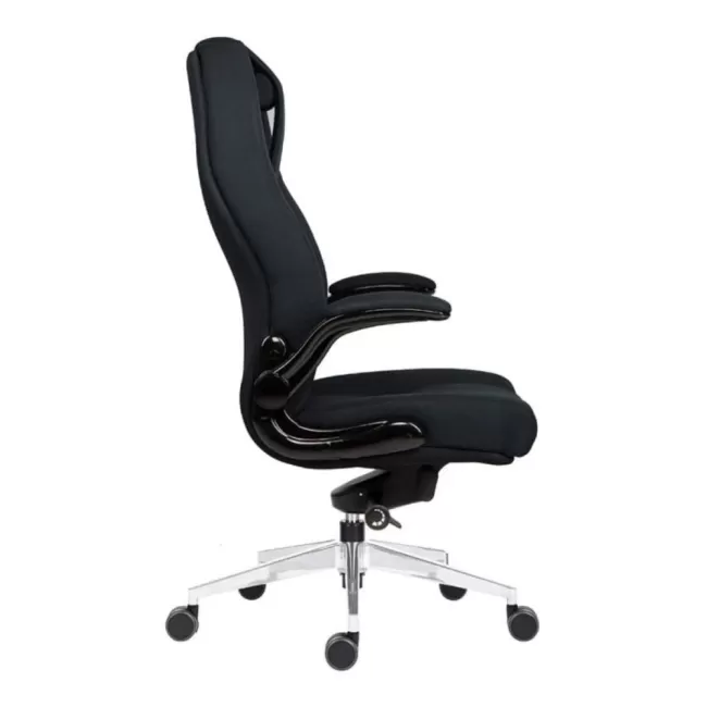 Scaun cu spătar înalt și rezistent Markus Negru