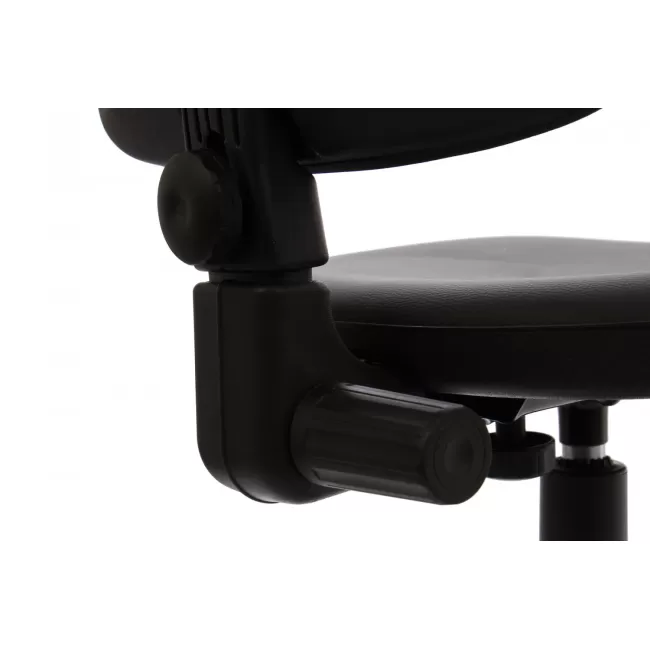 Scaun de birou Golf piele neagră