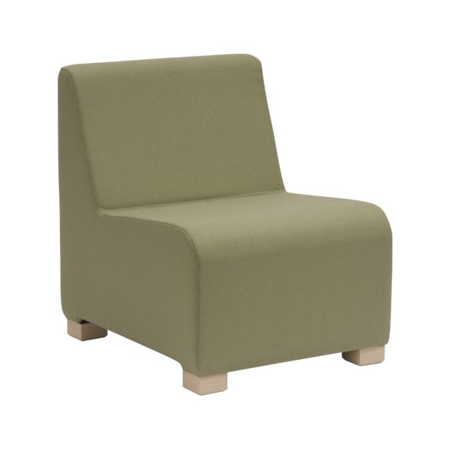 Fotoliu modular tapițat pe structură de lemn TRIO-1 Fotoliu modular tapițat pe structură de lemn TRIO-1