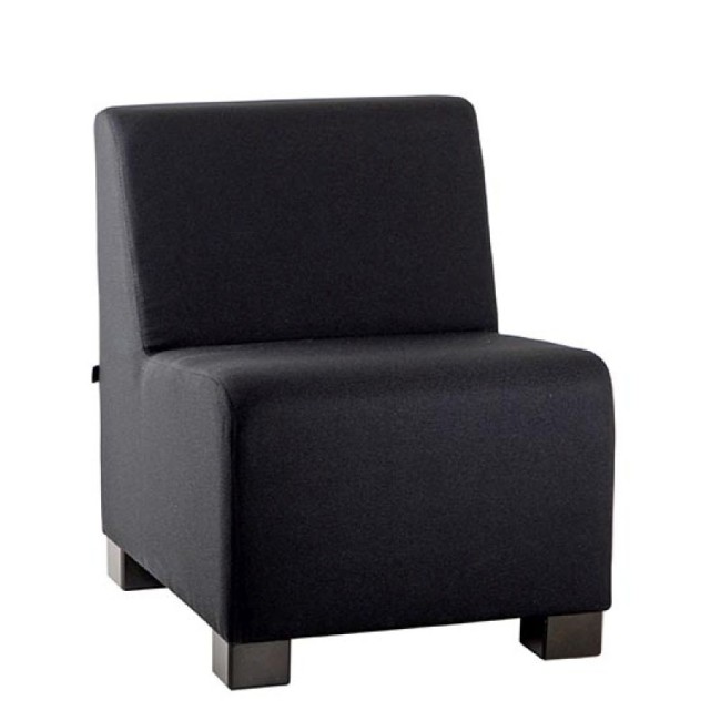 Fotoliu modular tapițat pe structură de lemn TRIO-1 Fotoliu modular tapițat pe structură de lemn TRIO-1