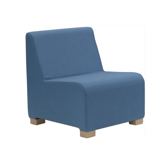 Fotoliu modular tapițat pe structură de lemn TRIO-1 Fotoliu modular tapițat pe structură de lemn TRIO-1