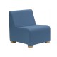 Fotoliu modular tapițat pe structură de lemn TRIO-1 Fotoliu modular tapițat pe structură de lemn TRIO-1