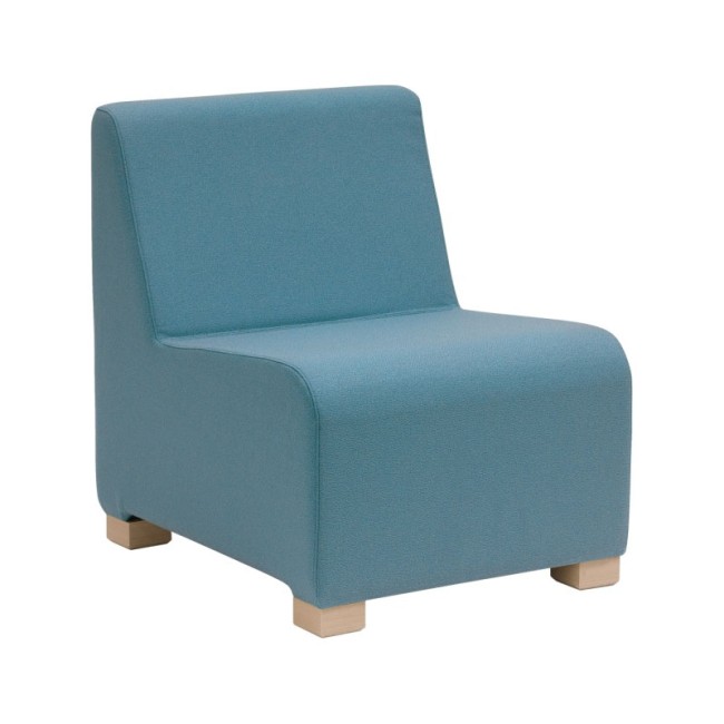 Fotoliu modular tapițat pe structură de lemn TRIO-1 Fotoliu modular tapițat pe structură de lemn TRIO-1