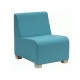 Fotoliu modular tapițat pe structură de lemn TRIO-1 Fotoliu modular tapițat pe structură de lemn TRIO-1