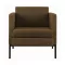Fotoliu pentru zona de așteptare model Bergamo 100 Maro