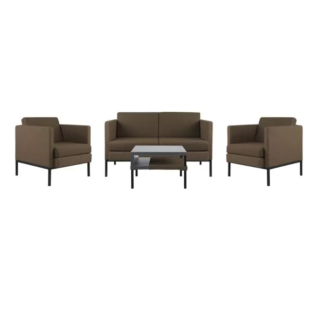 Fotoliu pentru zona de așteptare model Bergamo 100 Maro