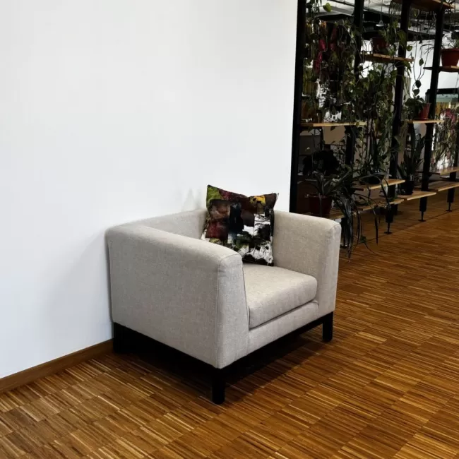 Fotoliu solid cu bază metalică Notre Dame Premium 1 Loc