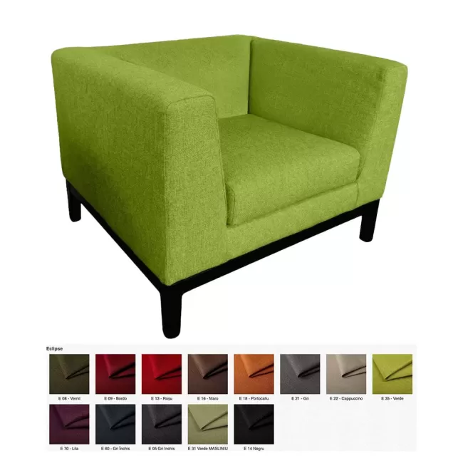 Fotoliu solid cu bază metalică Notre Dame Premium 1 Loc