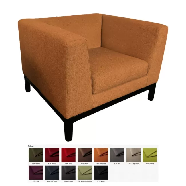 Fotoliu solid cu bază metalică Notre Dame Premium 1 Loc