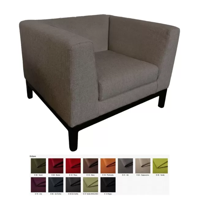 Fotoliu solid cu bază metalică Notre Dame Premium 1 Loc