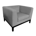 Fotoliu solid cu bază metalică Notre Dame Premium 1 Loc