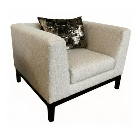 Fotoliu solid cu bază metalică Notre Dame Premium 1 Loc