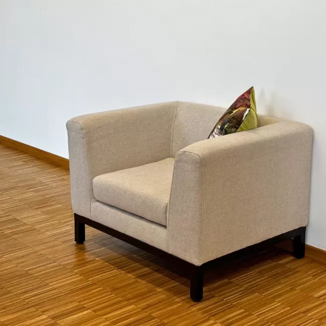 Fotoliu solid cu bază metalică Notre Dame Premium 1 Loc