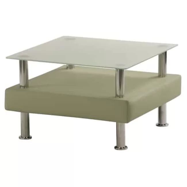 Măsuță patrată cu picioare cromate Notre Dame 1