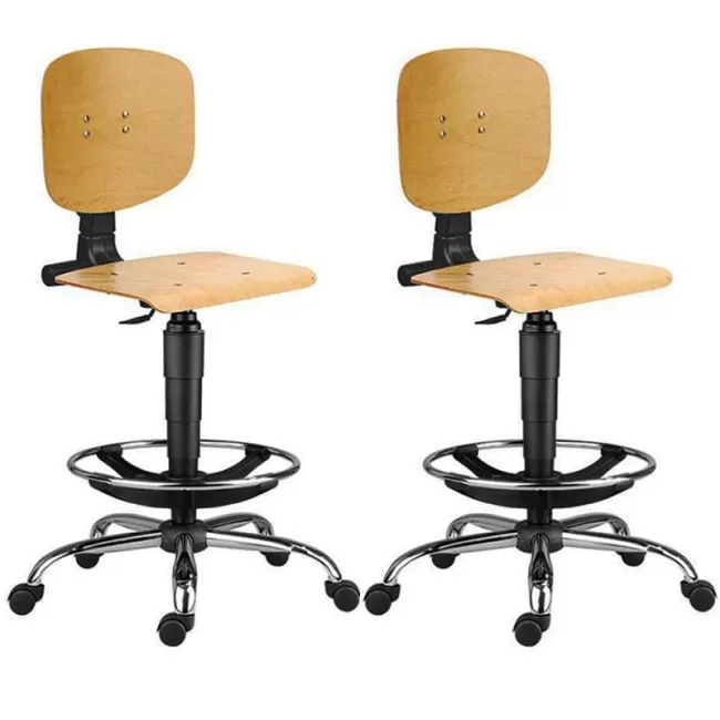 Scaune profesionale 1290 L NOR cu înălțător și bază cromată