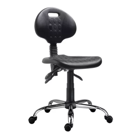 Scaune profesionale PU ASYN cu bază cromată