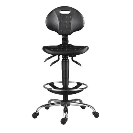 Scaune profesionale PU ASYN bază metalică cu suport picioare