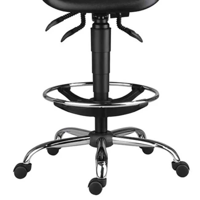 Scaune profesionale PU ASYN bază metalică cu suport picioare