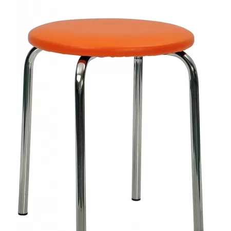 Taburet de bucatarie cromat Ulise