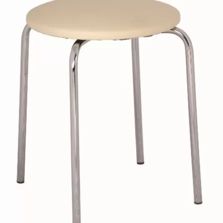 Taburet de bucatarie cromat Ulise